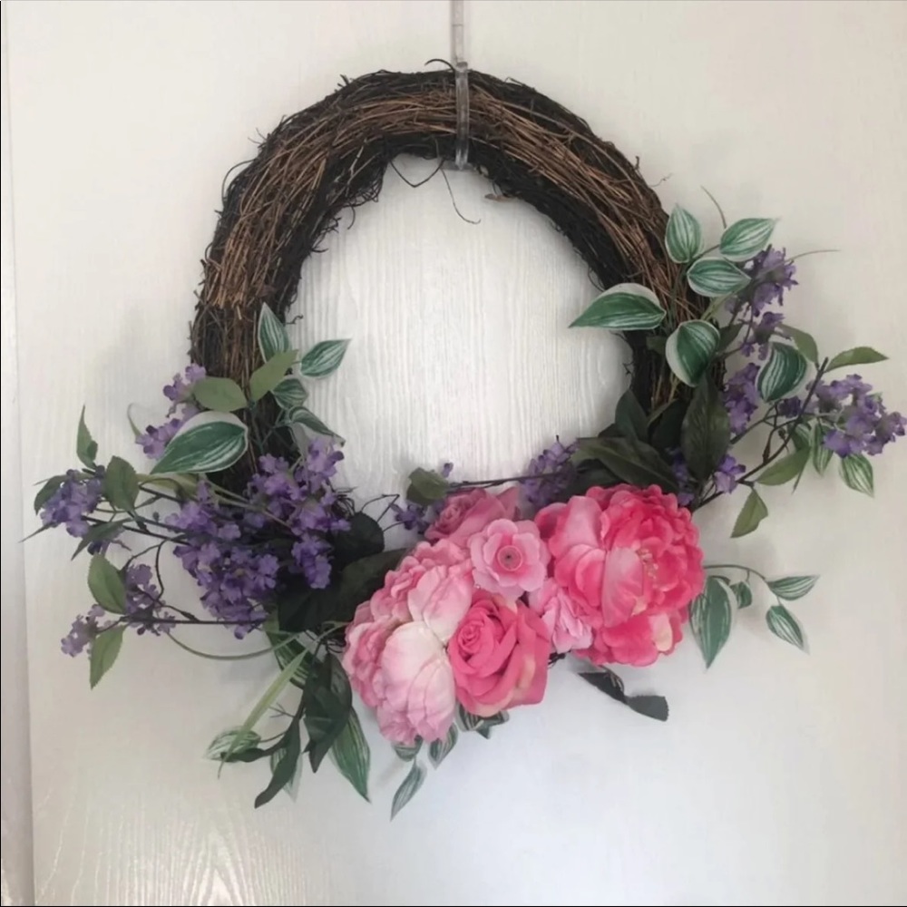 Pink & Purple Floral Wreath